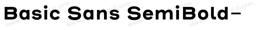 Basic Sans SemiBold字体转换